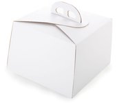 Glotomania Caja para Tarta Blanca RIO 20 Cm - Cartón Extra-resistente