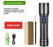 Ultra High Power LED Flashlight Rechargeable Lantern Super Bright Tactical Flashlight 3 Modes Outdoor Professional Hunting Torch
