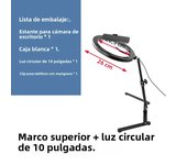 Universal Mobile Phone Holder For Live Streaming 26CM Photography Light Phone Tripod Stand Photo Video LED Ring Light Lamp