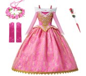 Girls Sleeping Beauty Aurora Cosplay Princess Dress Kids Rapunzel Frozen Elsa Cinderella Costume Party Clothing 2-10Years