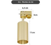 Surface Mounted 360° Rotatable White Black Gold Copper LED Ceiling Track Downlight 6W GU10 Bulb Replaceable Wall Spot Light