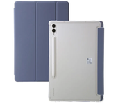 For Samsung Tab S9 FE Plus Case with Pen Holder Flip Stand Clear Back Magnetic Smart Shell for Galaxy Tab S9 FE Plus 12.4 Cover