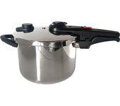 Olla a Presión 6 Litros Ultra Rapida 22cm Percutti – Acero Inoxidable, 2 Niveles de Cocción, Válvula de Seguridad Apta para inducción, gas, cerámica y eléctrica.