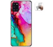 Tumundosmartphone Funda Gel Tpu para Samsung Galaxy A31 diseño Mármol 15 Dibujos