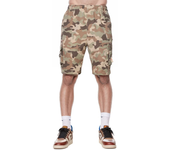 Summer Outdoor Cargo Shorts Men Overalls Elastic Waist Cycling Shorts Multi-pockets Loose Work Shorts Quick Dry Sport Short Pant