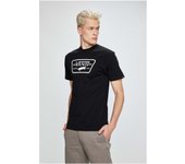 Camiseta de Manga Corta Vans Full Patch para hombre en color negro