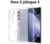 For Galaxy Wireless Magnetic Clear Case Samsung S25 S23 S21 Fe S24 Ultra S22 Plus Z Fold Flip 6 5 4 3 Magsafe Magnets Cover