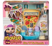 Bandai Casa de Muñecas Mouse In The House: Pizzería con Funciones Divertidas