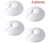 4PCS 15mm Radiator Pipe Collars Cover Triangle Valve Plastic Decorative Cover Round Snap Type Faucet Plumbing Pipe Cover