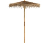Sombrilla Tiki con dosel de Hojas de Plano de Bambú de 150 cm