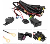 Kit de relé y fusible para interruptor de encendido y apagado de luz antiniebla LED universal para coche de 12 V