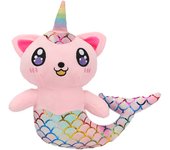 28cm Mermaid cat Plush Toy Movie Stuffed Animals Lovely Soft animal Stuffed Doll Toys for Kids Room Decoration Birthday Gift