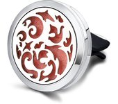 Refillable Car Air Freshener Smell Perfume Diffuser Clip Auto Vent Essential Oil Stainless Steel Locket Interior Accessories