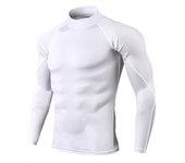 Men Running Compression Shirts Quick Dry Soccer Jersey Fitness Tight Sportswear Rash Guard Athletic Gym Sport Short Sleeve Shirt