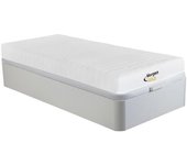 Vente-unique - Conjunto somier cajón blanco + colchón de espuma 7 zonas 90 x 190 cm - STELO KIDS de MORGENGOLD