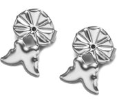 20pcs/Lot Stainless Steel Heart Butterfly Round Earring Lifters Backs for Ear Studs Plug Stoppers Accessories Jewelry Supplies