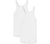 SCHIESSER Unterhemd 2er Pack - Original Doppelripp, Sport-Jacke, ärmellos
