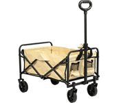 S7 STAR Carrito Plegable con Ruedas, Carrito Multiusos Ideal Playa, Compra, Jardín o Camping, Carro Playa Transporte Mango Ajustable, Carreta Multiuso con Bolsa de Cubierta 5in / 8in, Transporte Todoterreno de Herramientas