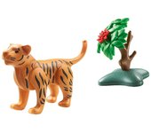 Playmobil Wiltopia Tigre Joven con Accesorios y Tarjeta de Información