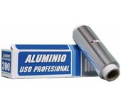 Papel Aluminio Profesional de peluquería / Papel Aluminio de hornear / Rollo de papel aluminio para uso profesional o uso diario de cocina u horno / Tamaño de cada rollo 300 metros de largo / 1 rollo por paquete / Marca Royal Pack / Caja de cartón duro