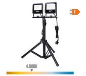 EDM Foco Proyector LED con Trípode 2x30W 2x2370lm Luz Día 4000K - 70415 Foco proyector led con trípode Iluminación Exterior Proyectores Led