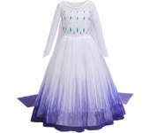 2024 Costumes for Girls Cosplay Princess Belle Mermaid Rapunzel Jasmine Clothes Princess Dress for Girl Cinderella Elsa Dress Up