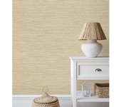Muestra DIN A4 de Papel pintado vinílico ecológico con textura de fibras de cáñamo color natural - Sisay Texture 681832 de GAULAN