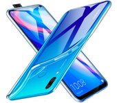 Funda Huawei P Smart Z (4G) Carcasa Gel TPU Silicona Transparente GTR + Protector Pantalla Cristal Templado Movilear