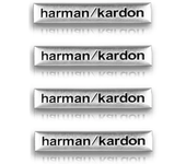 Harman Kardon Badge aluminum 3D car audio stickers For mercedes benz kia sportage cooper volkswagen Mitsubishis Cadillac Mini DS