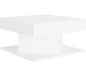 vidaXL Mesa de centro madera contrachapada 57x57x30 cm Blanco, Negro, Roble Sonoma Mesita de Salón o Comedor o Auxiliar Mesa de Café Meuble Salón