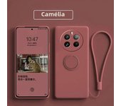 Case for Realme 12 Pro Plus Liquid Silicone Ring Holder Soft Phone Skin Cover for Realme 12 Pro + Upgrade Shockproof Back Fundas
