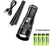 New upgrade GT61 High Power Led Flashlights Super Bright Spotlight Tactical flashlight Zoomable Outdoor Emergency Camping Torch