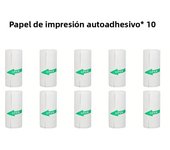 57mm 10 Rolls Thermal Printing Paper White Self-adhesive Label Sticker Photo for Inkless Mini Printer Kids Instant Print Camera