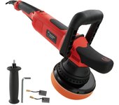 Tectake - Pulidora excéntrica K7250 | Idóneo para pulir, encerar y abrillantar | Diseño delgado con una buena distribución del peso | Regulable en seis niveles, amplio rango de revoluciones