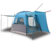 vidaXL Tienda de campaña de coche para 4 personas impermeable azul