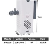 Aquarium Filter Pump Fish Tank Submersible Silent Air Oxygen Aerator Internal Water Pump Aquarium Air Pump Wave Maker 220v