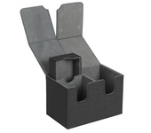 Caja de Almacenamiento para Baraja de Cartas 160 Tarjetas Negro y Rojo