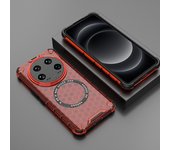 2 in1 Full Heavy Duty Shockproof Magnetic Phone Case for Xiaomi 14 13 12 12X 12S Ultra Pro 5G Translucent Honeycomb Back Cover