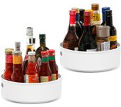 Organizador DE LA Cocina con Plato Giratorio, Especiero Multifunctional para Almacenamiento Y ORGANIZACIÓN DE LA Cocina, Soporte Giratorio para condimentos, Antideslizante
