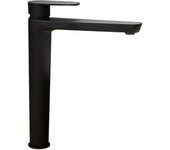 Ramon Soler Grifo de Lavabo Monomando Alto Negro Mate con Sistema S2 de Ahorro de Agua Serie Alexia