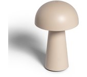 Ledkia Lámpara de Mesa LED Portátil Exterior con Batería USB Recargable Uyanga Beige