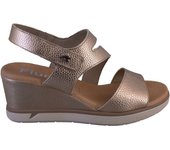 FLUCHOS F1973 Sandalias de mujer platino PIEL 525
