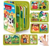 Libro Ocupado Montessori Para Bebés Educación Temprana Juguete De Actividad De Historia De Animales En La Granja Juego De Cuentos Para Motricidad Fina Y Quietud Para Niños Pequeños