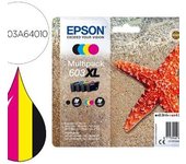 Liderpapel Cartuchos de Tinta Ink-jet Epson 603XL XP-2100 / 2105 / 3100 / 4100 / WF-2810 / 2830 / 2835 / 2850 Multipack 4 Colores Negro - Alta Calidad