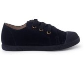 Pisamonas Zapatillas Serraje Puntera De Goma Y Cordones