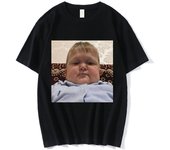 Classic Hasbulla Fighting Meme T Shirt Mini Khabib Blogger T Shirt Fashion Casual Crew Neck Crew Neck Plus Size T Shirt Women
