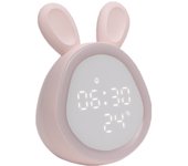 Reloj despertador electrónico digital mini with de cono shape, Reloj despertador intelente con Luz Nocturna y Ambiente