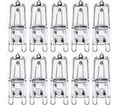 Bombillas halógenas G9 de 33 W (35 W), cápsulas G9, 230 V, 2800 K, luz blanca cálida, regulables, paquete de 10