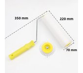 1PC 15/22CM Defoaming Drum Brush Spike Roller Latex Floor Self Compound Roller Leveling Screed Spiked Roller Paint Brush Roller