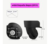 W064 Wheel Suitcase Luggage Accessories Universal 360 Degree Swivel Wheels Trolley Wheel Quality Guaranteed Rotation Casters